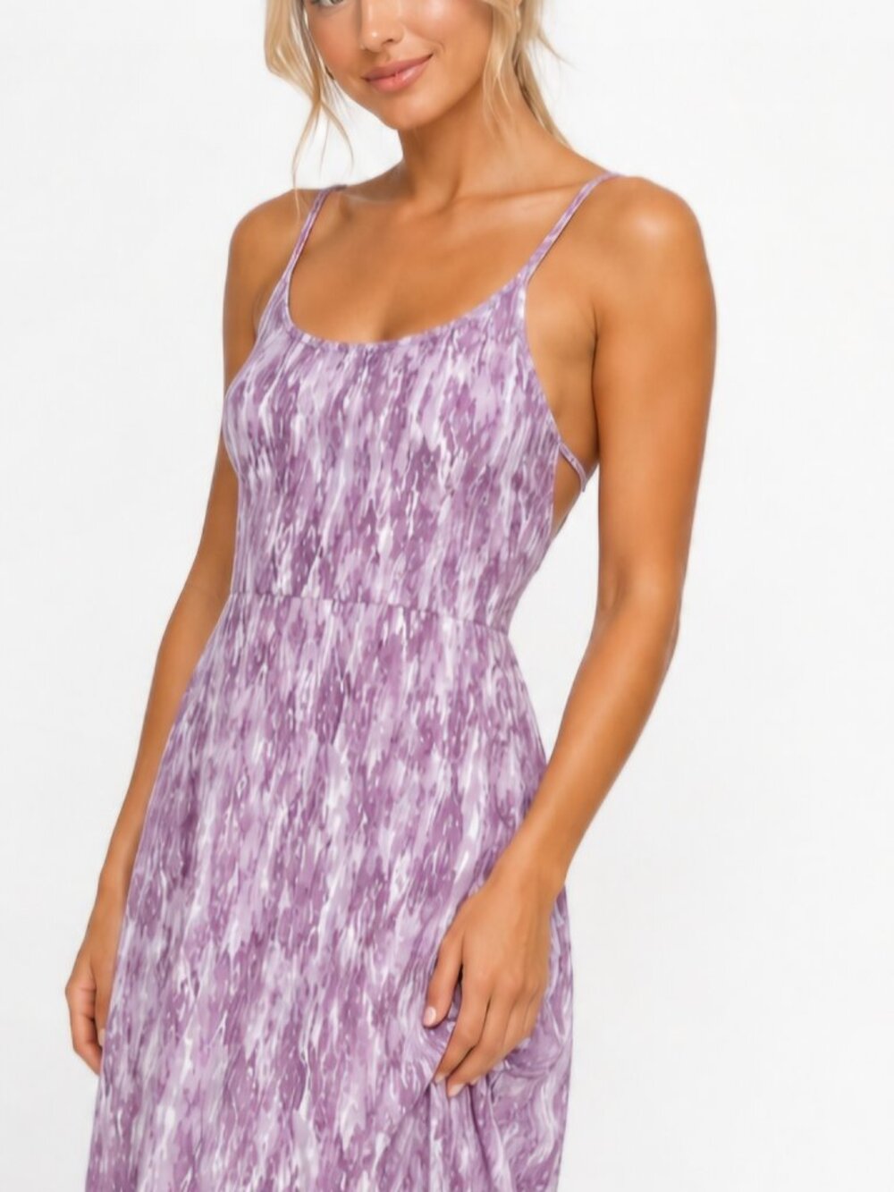 Columbia Omni Wick Athleisure Purple white outdoor stretchy dress L